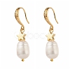 Grade B Natural Pearl Beads Dangle Earring EJEW-JE04591-01-1
