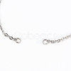 Adjustable 304 Stainless Steel Cable Chain Slider Bracelet/Bolo Bracelets Making AJEW-JB00780-01-2