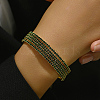 Real 18K Gold Plated Brass Multi Layer Wrap Bracelets RM1445-7-2