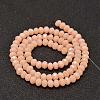 Faceted Rondelle Glass Beads Strands X-GLAA-I033-6mm-32-2