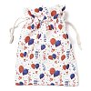 Christmas Theme Cloth Printed Storage Bags ABAG-F010-02C-06-2