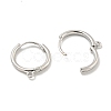 Brass Hoop Earrings EJEW-L211-012D-P-3