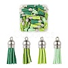 60Pcs 4 Colors Faux Suede Tassel Pendant Decorations FIND-LS0001-04B-1