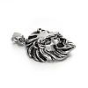 Lion Retro 304 Stainless Steel Pendants STAS-F011-38-3