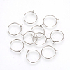 304 Stainless Steel Hoop Earrings X-STAS-R071-40-1