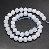Natural Blue Calcite Round Bead Strands G-N0081-10mm-15-3