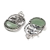 Natural Green Aventurine Bag Pendants G-Q163-06AS-07-2