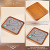 Wood Jewelry Storage Tray with Velvet Mat Inside ODIS-WH0017-082B-4