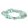 Natural Mixed Gemstone Beads Stretch Bracelets BJEW-JB03860-2
