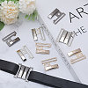 CHGCRAFT 6 Pairs 3 Colors Alloy Interlocking Clasps FIND-CA0009-21-6