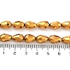 Electroplate Glass Beads Strands EGLA-D017-12x8mm-3-3