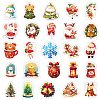 50Pcs Christmas Theme Cartoon Paper Stickers DIY-P085-08-5