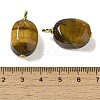 Natural Tiger Eye Pendants G-G110-08G-02-3