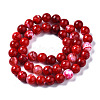 Dyed Natural Crackle Agate Beads Strands X-G-T100-03C-4