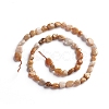 Natural Fossil Coral Beads Strands G-D0002-B36-2