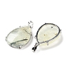 Natural Prehnite Pendants G-U002-01P-H-2