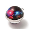 Galaxy Theme Luminous Glass Ball Pendants GLAA-D021-01P-11-2