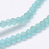 Half Rainbow Plated Faceted Rondelle Glass Bead Strands EGLA-L007-A01-4mm-3