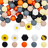 AHADERMAKER 10 Style Silicone Beads SIL-GA0001-07-1
