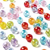 8 Colors 760Pcs Round Plated AB Color Transparent Acrylic Beads DIY-LS0001-06-4