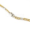 304 Stainless Steel Figaro Chain Necklace Making STAS-A028-N023-4