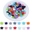 CHGCRAFT 84Pcs 14 Colors Silicone Beads SIL-CA0001-26-1