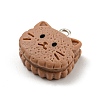 Cookies Theme Imitation Food Resin Pendants X-RESI-B021-02A-02-2