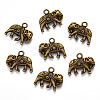 Tibetan Style Alloy Pendants TIBEP-S319-094AB-NR-2