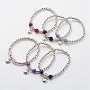 Tibetan Style Alloy Charm Bracelets BJEW-JB02647-1