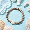 Beach Tortoise Synthetic Turquoise Bracelets BJEW-JB10311-01-2