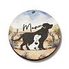 Mother's Day Theme Wooden Pendants FIND-Z031-01H-1