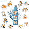 50Pcs 50 Styles Paper Shiba Inu Dog Cartoon Stickers Sets STIC-P004-23E-8