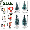 10Pcs 10 Style Christmas Resin Display Decorations DJEW-TA0001-03-11
