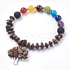 Tibetan Style Alloy Charm Bracelets BJEW-JB03745-2