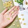 CHGCRAFT 50Pcs 2 Colors Golden Tone Alloy Connector Charms FIND-CA0004-55-3