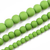 Opaque Glass Beads Strands GLAA-T032-P8mm-MD06-4