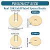 CREATCABIN 450Pcs 2 Style Brass Spacer Beads KK-CN0002-49-2