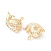 Brass Charms X-KK-C031-38G-2