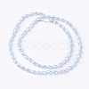 Electroplate Glass Beads Strands EGLA-J013-4X6mm-F04-2