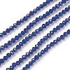 Transparent Glass Beads Strands GLAA-F094-A16-1