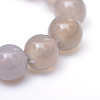 Round Natural Grey Agate Bead Strands X-G-R345-4mm-07-4