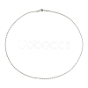 5Pcs 304 Stainless Steel Round Twist Rope Chain Necklaces Set for Men Women NJEW-YW0001-07-2