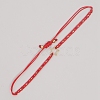 Miyuki Seed Braided Bead Bracelet with Open Star BJEW-P269-31G-2