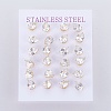 304 Stainless Steel Stud Earrings EJEW-L222-21A-3