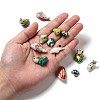 Mixed Animal Handmade Porcelain Beads PORC-L027-03-5