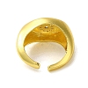 Brass with Cubic Zirconia Rings RJEW-B057-01G-04-3