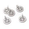 Non-Tarnish 304 Stainless Steel Charms STAS-Q201-T445-4S-1