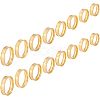 Unicraftale 16Pcs 8 Size 201 Stainless Steel Grooved Finger Ring for Men Women RJEW-UN0002-37-9