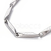 Unisex 304 Stainless Steel Bar Link Chain Bracelets BJEW-L637-43-P-2