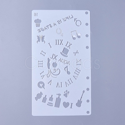 Plastic Drawing Painting Stencils Templates DIY-WH0143-18L-1